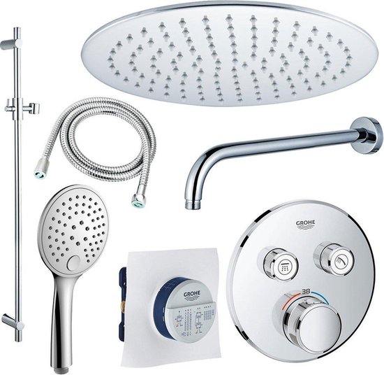 GROHE Grohtherm Regendoucheset opbouw chroom review