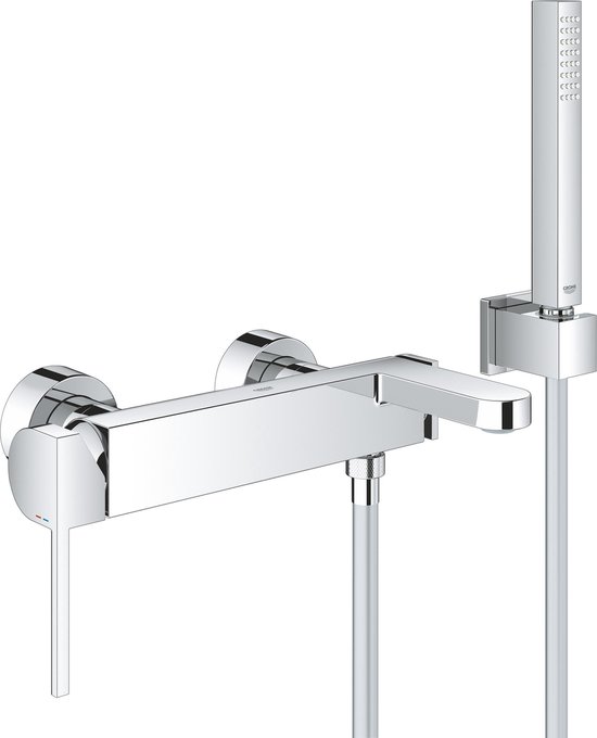 GROHE Plus badmengkraan met doucheset zonder tray