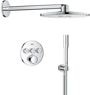 GROHE Precision SmartControl inbouw douchesysteem rond chroom