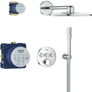 GROHE Precision SmartControl inbouw douchesysteem rond chroom