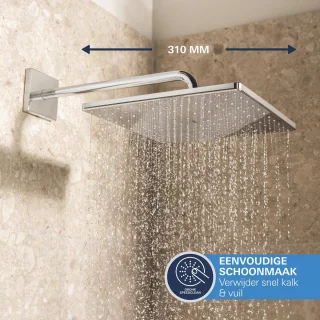 GROHE Precision SmartControl Inbouwdouche Vierkant Chroom