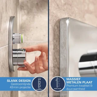GROHE Precision SmartControl Inbouwdouche Vierkant Chroom