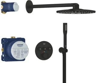 GROHE Precision SmartControl Inbouwdoucheset met Thermostaatkraan Vitalio SmartActive 310 & Vitalio Get Stick Mat Zwart