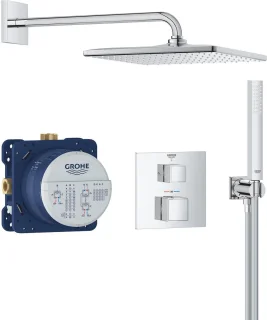 GROHE QuickFix Precision Cube inbouw douchesysteem chroom