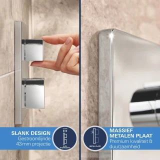 GROHE QuickFix Precision Cube inbouw douchesysteem chroom