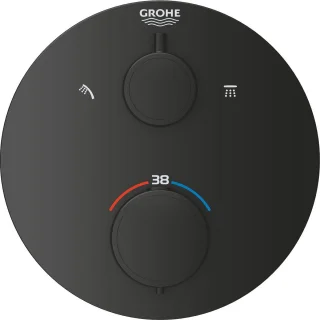 GROHE QuickFix Precision Douchesysteem Rond Matte Black