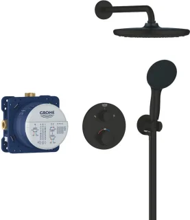 GROHE QuickFix Precision Douchesysteem Rond Matte Black