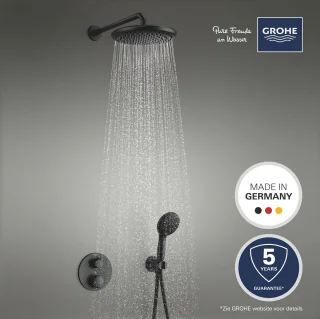 GROHE QuickFix Precision Douchesysteem Rond Matte Black