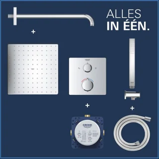 GROHE QuickFix Precision inbouw douchesysteem chroom