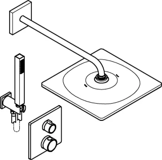 GROHE QuickFix Precision inbouw douchesysteem chroom