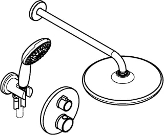 GROHE QuickFix Precision inbouw douchesysteem chroom