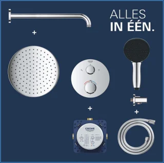 GROHE QuickFix Precision inbouw douchesysteem chroom