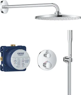 GROHE QuickFix Precision inbouw douchesysteem chroom rond