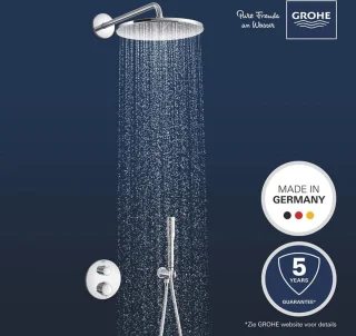 GROHE QuickFix Precision inbouw douchesysteem chroom rond