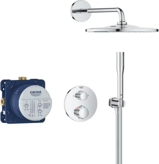 GROHE QuickFix Precision inbouw douchesysteem chroom rond