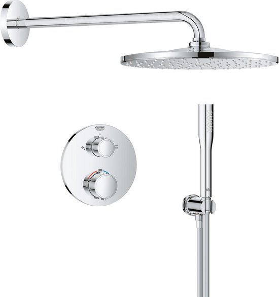 GROHE QuickFix Precision inbouw douchesysteem chroom rond review