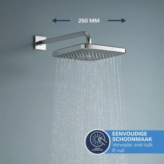 GROHE QuickFix Precision inbouw douchesysteem chroom vierkant