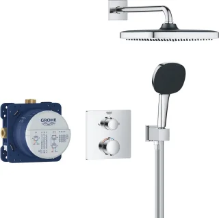 GROHE QuickFix Precision inbouw douchesysteem chroom vierkant
