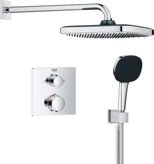 GROHE QuickFix Precision inbouw douchesysteem chroom vierkant