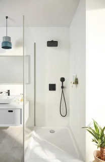 GROHE QuickFix Precision inbouw douchesysteem vierkant matte black