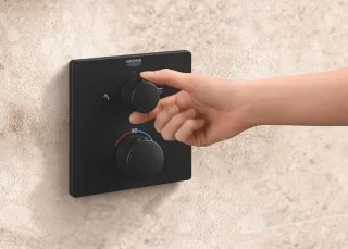 GROHE QuickFix Precision inbouw douchesysteem vierkant matte black