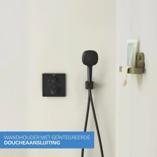 GROHE QuickFix Precision inbouw douchesysteem vierkant matte black