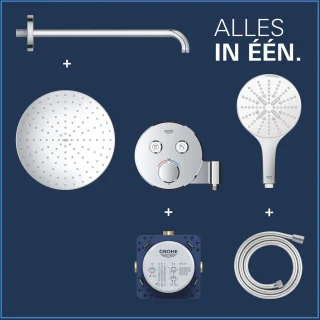 GROHE QuickFix Precision SmartControl inbouw doucheset chroom