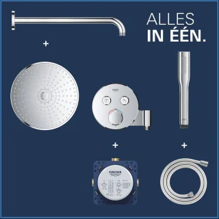 GROHE QuickFix Precision SmartControl inbouw douchesysteem chroom