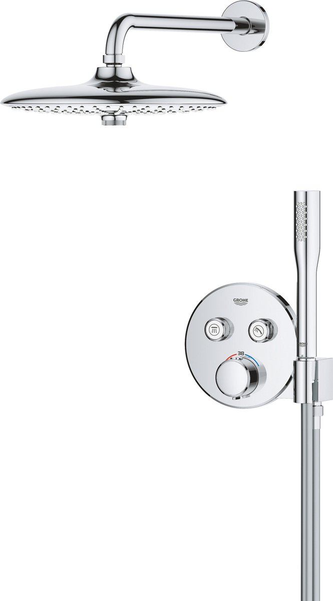 Wat vinden we goed aan de GROHE QuickFix Precision SmartControl inbouw douchesysteem chroom