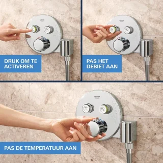 GROHE QuickFix Precision SmartControl inbouw douchesysteem chroom