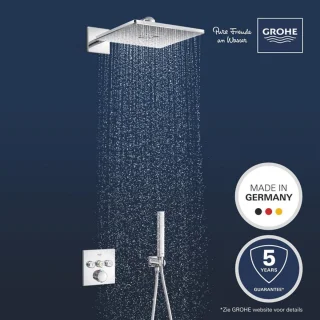 GROHE QuickFix Precision SmartControl inbouw douchesysteem vierkant chroom