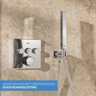 GROHE QuickFix Precision SmartControl inbouw douchesysteem vierkant chroom