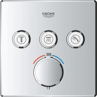 GROHE QuickFix Precision SmartControl inbouw douchesysteem vierkant chroom
