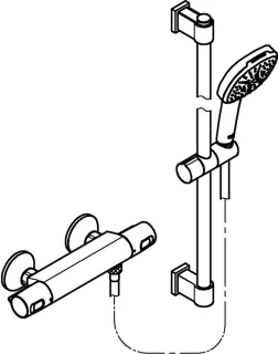 GROHE QuickFix Precision Trend doucheset chroom