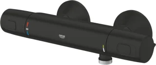 GROHE QuickFix Precision Trend thermostatische douchemengkraan Mat Zwart
