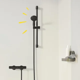 GROHE QuickFix Precision Trend thermostatische douchemengkraan Mat Zwart