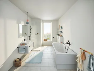 GROHE QuickFix Precision Trend thermostatische douchemengkraan Mat Zwart