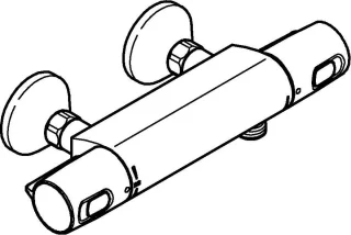 GROHE QuickFix Precision Trend thermostatische douchemengkraan Mat Zwart