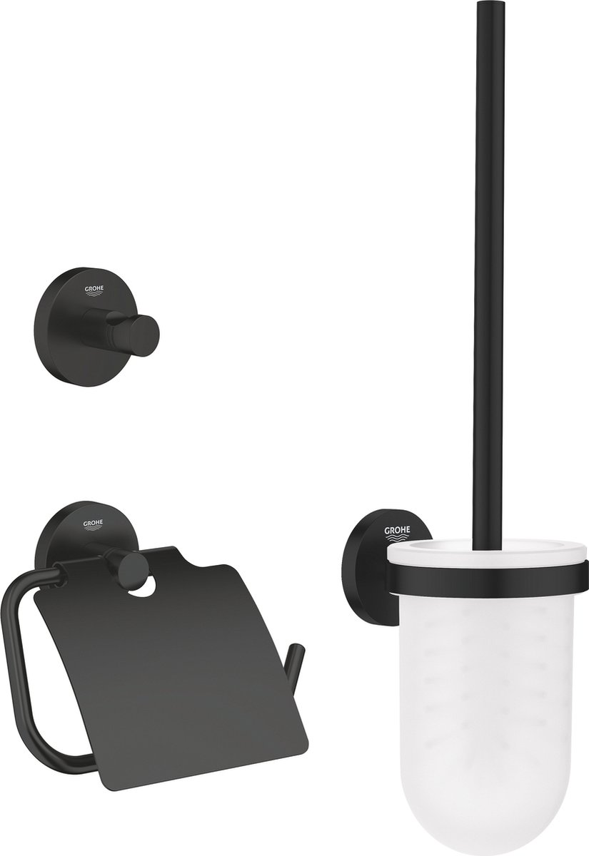 De GROHE QuickFix Start 3-in-1 toiletset Matte Black in één oogopslag