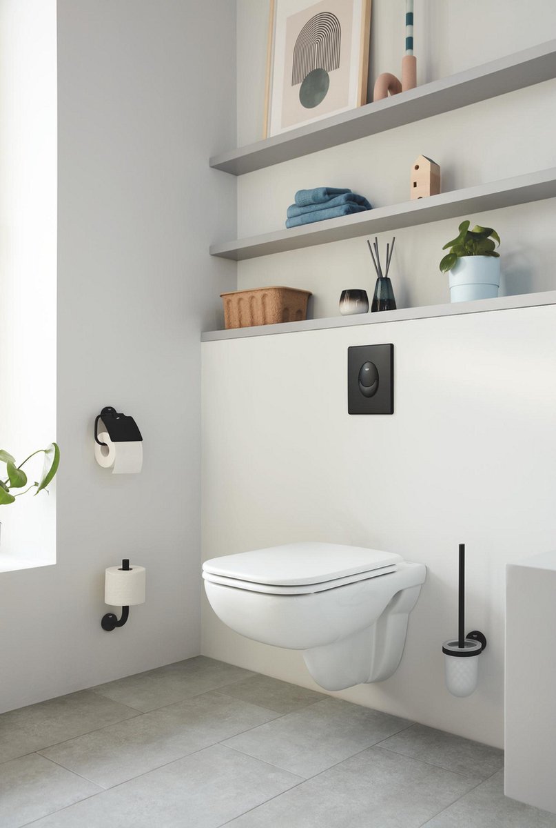 Wat vinden we goed aan de GROHE QuickFix Start 3-in-1 toiletset Matte Black