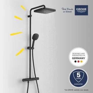 GROHE QuickFix Vitalio Comfort 250 Douchesysteem Matte Black