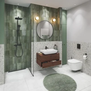 GROHE QuickFix Vitalio Comfort 250 Douchesysteem Matte Black
