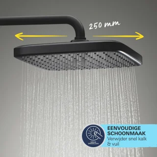 GROHE QuickFix Vitalio Comfort 250 Flex Douchesysteem Matte Black