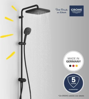 GROHE QuickFix Vitalio Comfort 250 Flex Douchesysteem Matte Black