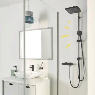 GROHE QuickFix Vitalio Comfort 250 Flex Douchesysteem Matte Black
