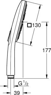 Wat vinden we goed aan de GROHE QuickFix Vitalio Start 250 Regendouche 25 cm Vierkant Chroom