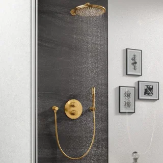 GROHE Rainshower 310 Hoofddoucheset Cool Sunrise Geborsteld