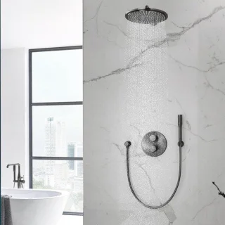 GROHE Rainshower 310 Hoofddoucheset Hard Graphite