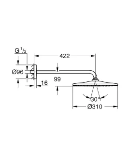 GROHE Rainshower 310 Mono Hoofddouche Chroom