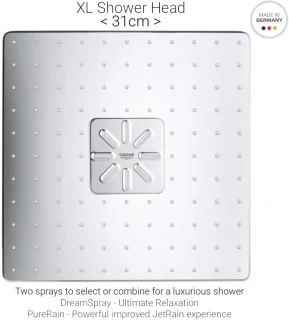 GROHE Rainshower 310 SmartActive Cube Hoofddoucheset Chroom